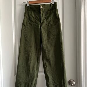 Maeve by Anthro The Colette Crop Wide Leg Pants